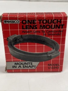 Ambico Camcorder One Touch Lens To Camcorder Mount Model V-0393 NEW SEALED BOX - Picture 1 of 2