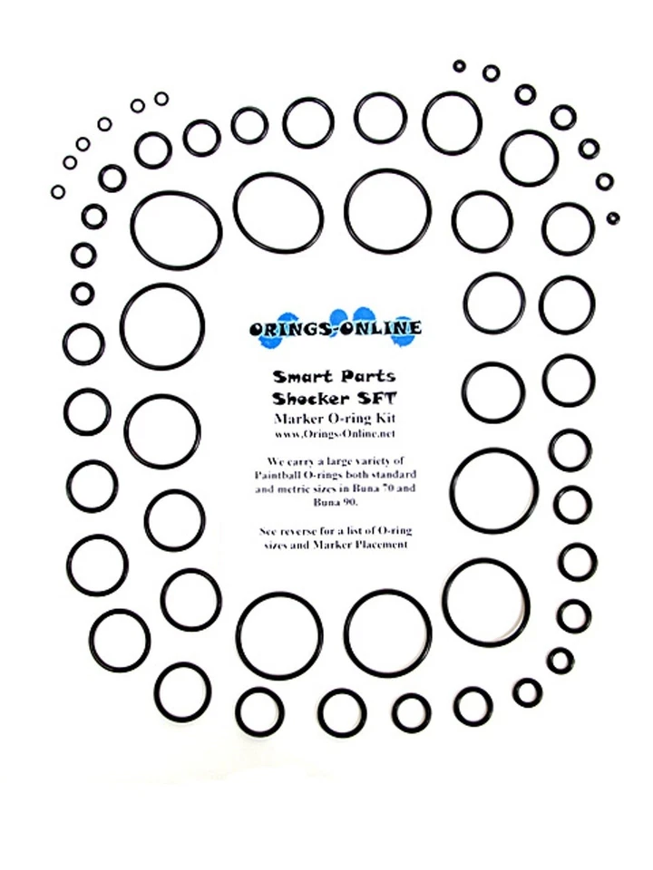 ORINGS-ONLINE Smart Parts Shocker SFT Paintball Marker O-ring Oring Kit x 2 rebuilds / kits