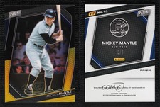 2023 Panini National Convention VIP Gold Pack Black Prizm /5 Mickey Mantle HOF
