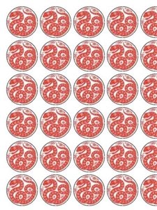 30x Chinese New Year 2025 PRE-CUT PREMIUM Cup Cake Toppers Edible Rice Paper - Picture 1 of 1