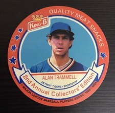 1989 King B Discs #9 Alan Trammell - Detroit Tigers - HOF