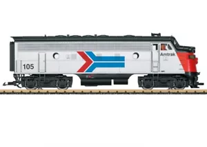 Locomotore diesel LGB 21582 Amtrak F7A #105 con luci e suoni nuovo con scatola/nuovo - Foto 1 di 1