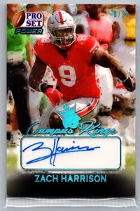 Zach Harrison 2021 Leaf Pro Set Power Platinum Spectrum Foil /99 #CK-ZH1 Auto - Picture 1 of 2