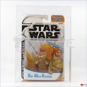 Star Wars Wars The Clone Wars animated Obi-Wan Kenobi 2004 AFA 85 action figure - Picture 1 of 3