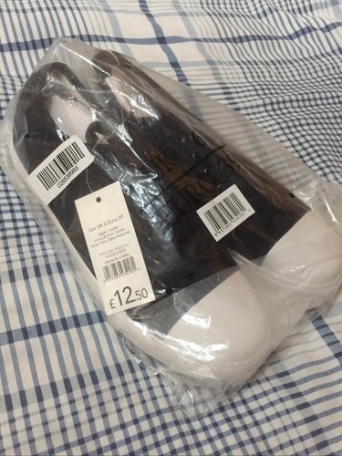 BRANDBLACK Spettacolo donna nero bianco taglia UK6 nuovo