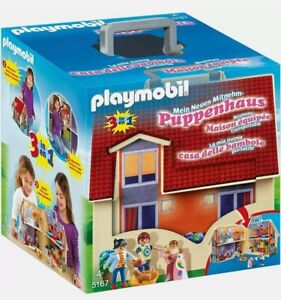 Playmobil My New Take Along Dolls House 5167 129 Piece Playset with Figures
