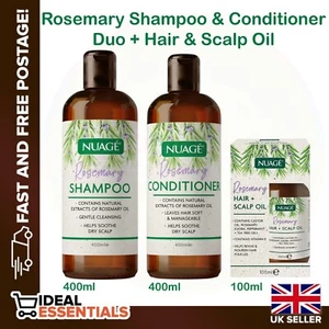 Rosemary Nuage Shampoo And Conditioner 400ml + Hair Scalp Oil 100ml , Trio set - Picture 1 of 3