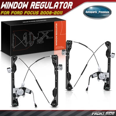 Regulador de ventana eléctrica lateral delantero 2 piezas con motor para Ford Focus 2008-2011 4 puertas Foto 1 de 4
