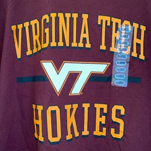 Camiseta manga corta Virginia Tech Hokies talla XL granate - Imagen 1 de 4