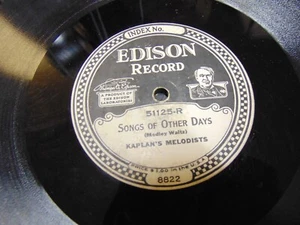 KAPLAN'S MELODISTS EDISON DIAMOND DISC 78RPM RECORD 51125 COME BACK TO ERIN - Imagen 1 de 2