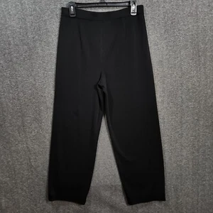 EXCLUSIVELY MISOOK Size M Black Acrylic Knit High Rise Pants Stretch Work Casual - Picture 1 of 10