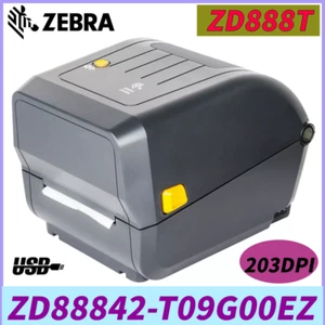 Zebra ZD888T Replace GK888T 203 dpi USB Thermal Transfer Desktop Printer Black - Picture 1 of 11