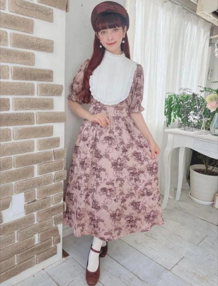 m♡petit by misako Vestido Lolita Clásico Rosa Moda Japonesa Foto 1 de 4