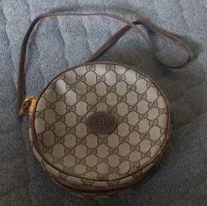 Antiguo Bolso de Hombro Redondo Gucci - Bolso de Mujer Diseñador Clásico Vintage Dije - Imagen 1 de 5