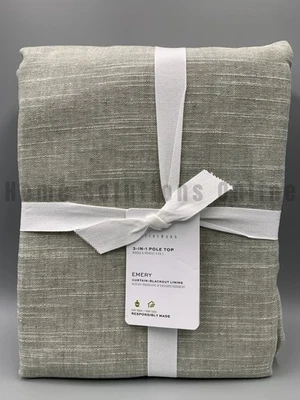 Pottery Barn Emery Linen Blackout Curtain Eucalyptus Green 50" x 108" #9086B - Image 1 of 4