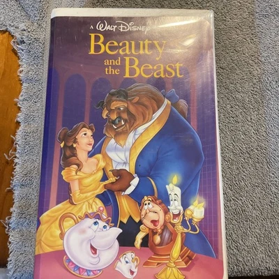 Vintage Rare Walt Disney Black Diamond Collection Beauty And The Beast 1991 - Image 1 of 4