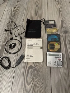 Sony MZ-R70 Minidisk Minidisc Recorder con muchos accesorios + MD - Imagen 1 de 19