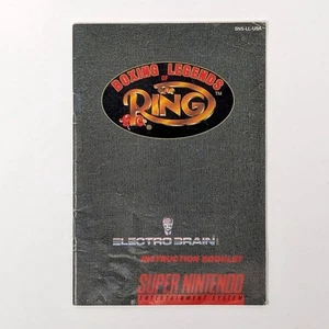 Boxing Legends of the Ring (SNES) Manual (No Game) - Picture 1 of 5