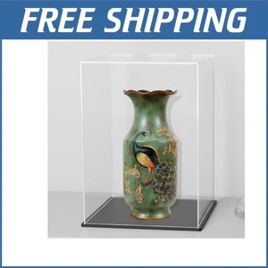 Dustproof Acrylic Showcase with Lid - Easy Assemble 8x8x12 Inch Collector's Case - Picture 1 of 8