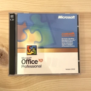 Professional Microsoft Office XP Version 2002, Software w/Product Key 2-CD Set - Picture 1 of 7