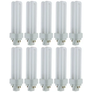 10Pack CFL Double U-Shaped Twin Tube, 3000K, PLD 4-Pin, 13W, G24Q1, 780LM - Picture 1 of 3