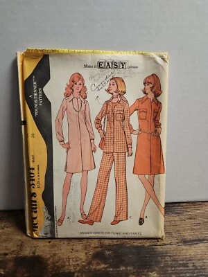 McCalls Misses Dress, Tunic & Pants Size 14 Pattern #3404 - Image 1 of 2
