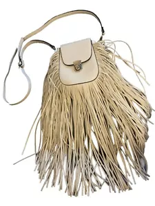 Carlos Santana Crossbody/Clutch Purse Fringe Boho Western Faux Leather Adjustabl - Picture 1 of 13