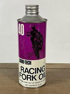 Lubri Tech Racing Fork 40 Oil Purple Vintage Harley Davidson Triumph Motorcycle - Picture 1 of 4