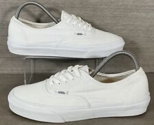 VANS Canvas Shoes Triple White UK 8 Off the Wall Summer Shoes Flats