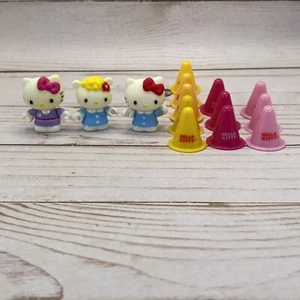 HELLO KITTY Figures And Cone Lot Sanrio Toy - Picture 1 of 3