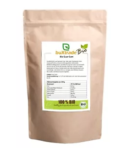 100 g | Bio Guar Gum | Guarkernmehl | glutenfrei | vegan | Geliermittel - Bild 1 von 1
