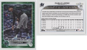 2022 Topps Series 2 Green Foilboard /499 Pablo Lopez #644