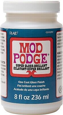 Mod Podge Super Gloss Finish Sealer Craft Glue 8oz Safe Non Toxic Waterbase • 14.45€