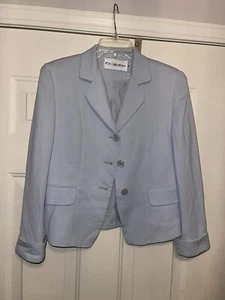 JH Collectibles Womens Blazer Size 4 Blue Button Up Single Breasted Lined (QS10) - Picture 1 of 2