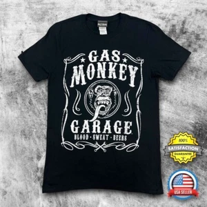 Camiseta Gas Monkey Garage ADULTO PEQUEÑA Negra Gráfica Camiseta Mecánica Coches Ropa de Calle - Imagen 1 de 14