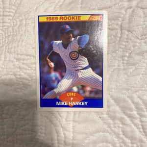 1989 Score #624 Mike Harkey Chicago Cubs