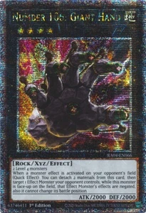 Number 106: Giant Hand RA04-EN066 Quarter Century Secret Rare NM Yugioh - Picture 1 of 2