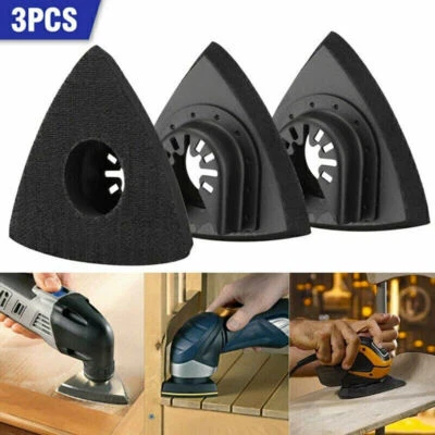 3x Triangular Sanding Pad Multi Tool Oscillating Sander Saw Blade Pad For DeWalt - Image 1 of 4