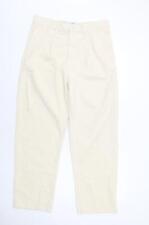 Pull&Bear Mens Beige Cotton Straight Jeans Size M Regular Zip