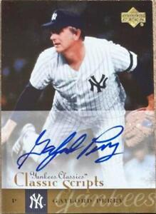 Gaylord Perry Autographed 2004 Yankees Classics Classic Scripts #AU-23