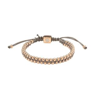 5%OFF RRP £39 Energetix Rose Gold & Grey cord Magnetic Therapy bracelet S to XL 