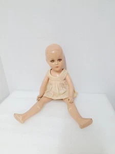 Vintage R&B Nancy Puppe im Kleid gruselige Augen Halloween Requisite Augen öffnen schließen 14 Zoll - Bild 1 von 15