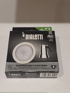 Placa de filtro inox Bialetti de 4 tazas y 1 junta/sello/anillo de goma - Venus Musa Kitty - Imagen 1 de 3