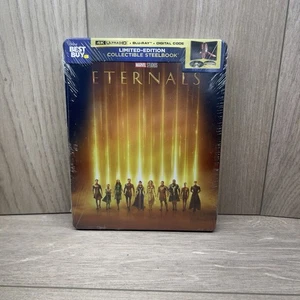 Eternals Steelbook 4K UHD + Blu-ray + DIGITAL Best Buy Limited Edition New - Picture 1 of 2