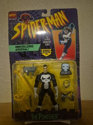 Spider-Man Animated Series THE PUNISHER 1995 Action Figure Immobilizing Arsenal - Image 1 of 4
