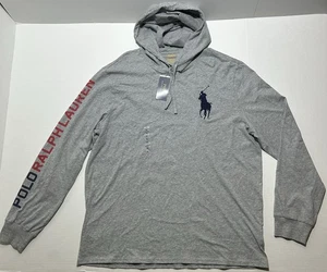 NUEVO Polo Ralph Lauren Polo 1967 Sudadera con Capucha Ligera Talla XL Gris Big Pony Nuevo con Etiquetas - Imagen 1 de 10
