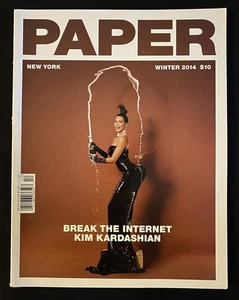 PAPER MAGAZINE: KIM KARDASHIAN “BREAK THE INTERNET” WINTER (2014) VOL 31 ISSUE 3 - Picture 1 of 22