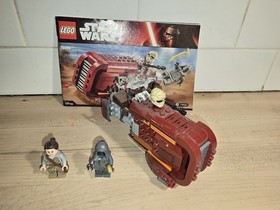LEGO Star Wars 75099 Rey&rsquo;s Speeder  Complete Set  w/ Minifigs & Instructions