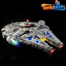 LED Light Kit for Millennium Falcon - Compatible with LEGO&reg; 75192 Set (Remote)