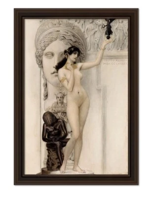 Gustav Klimt: Alegoría de la escultura, lienzo arte de pared decoración de pared, listo para colgar Foto 1 de 3